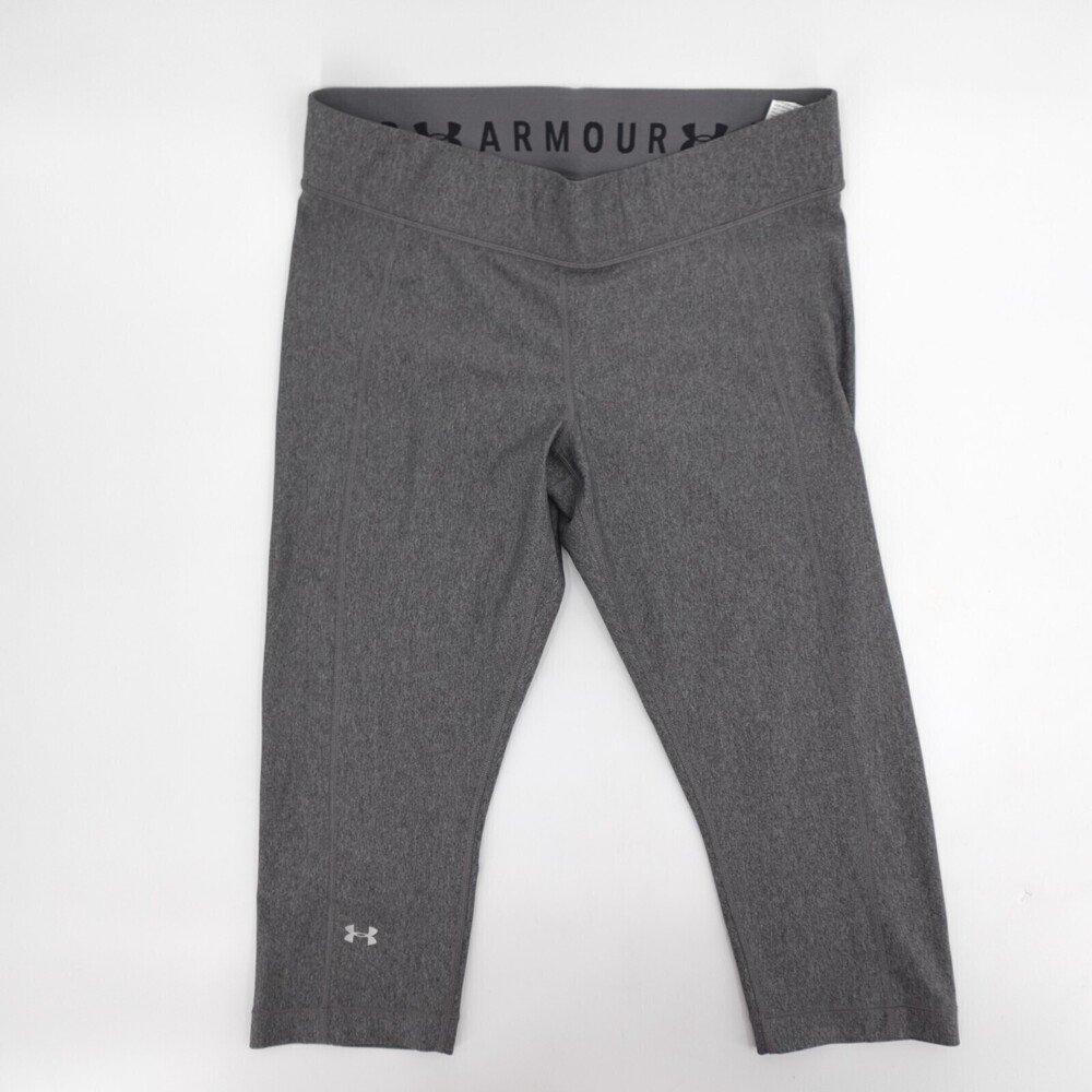 Under Armour Leggings Pants Womens Extra Large Gray Compression HeatGear